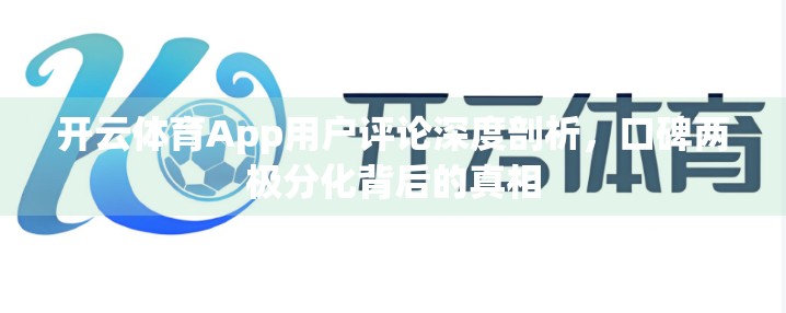 开云体育App用户评论深度剖析，口碑两极分化背后的真相