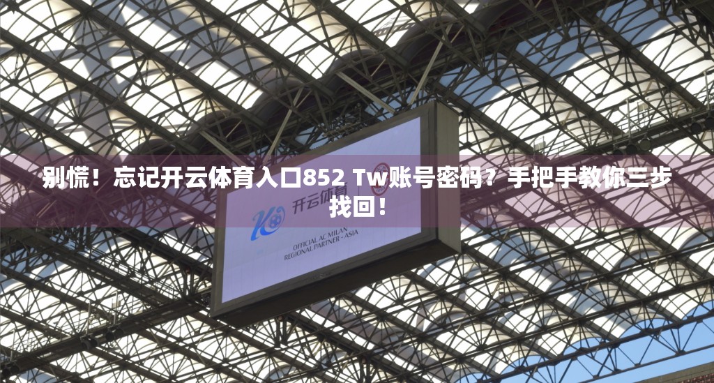 别慌！忘记开云体育入口852 Tw账号密码？手把手教你三步找回！