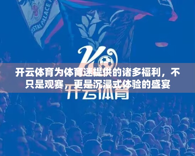 开云体育为体育迷提供的诸多福利，不只是观赛，更是沉浸式体验的盛宴