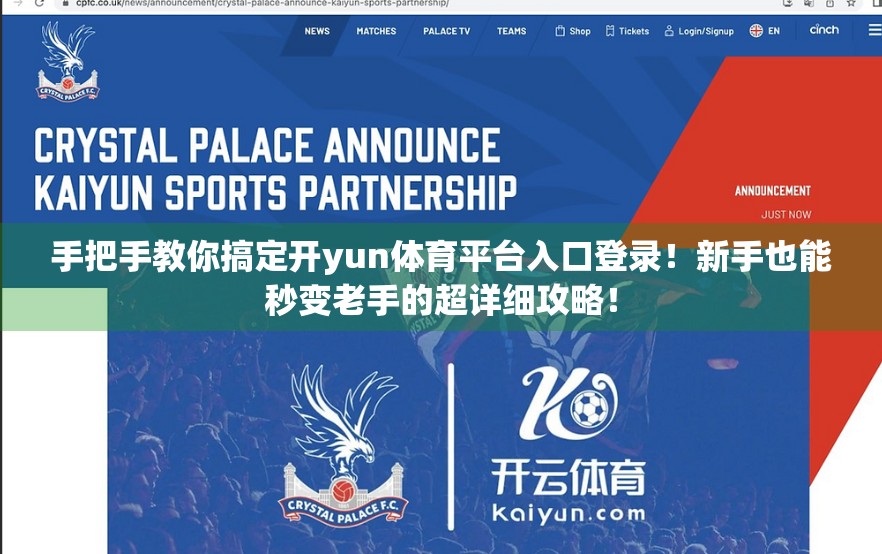 手把手教你搞定开yun体育平台入口登录！新手也能秒变老手的超详细攻略！