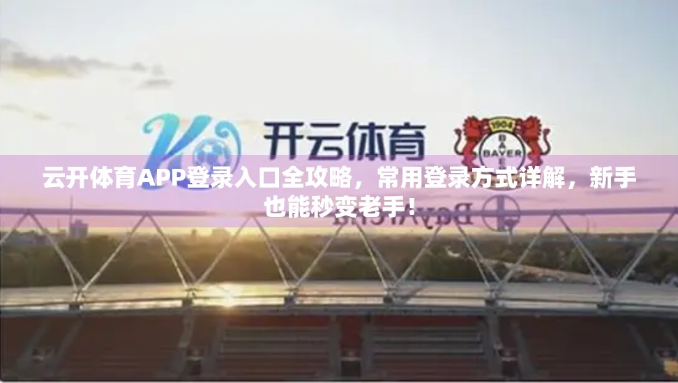云开体育APP登录入口全攻略，常用登录方式详解，新手也能秒变老手！